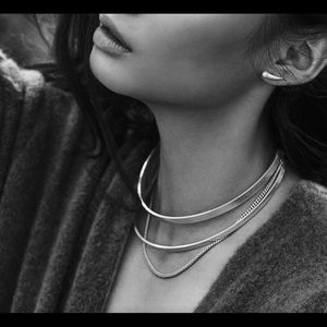 Jenny Bird River Collar necklace in brass